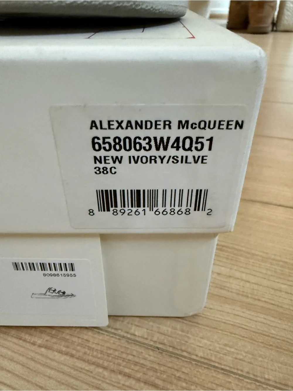 Alexander McQueen White Double-Buckle Slide Sandals size 38